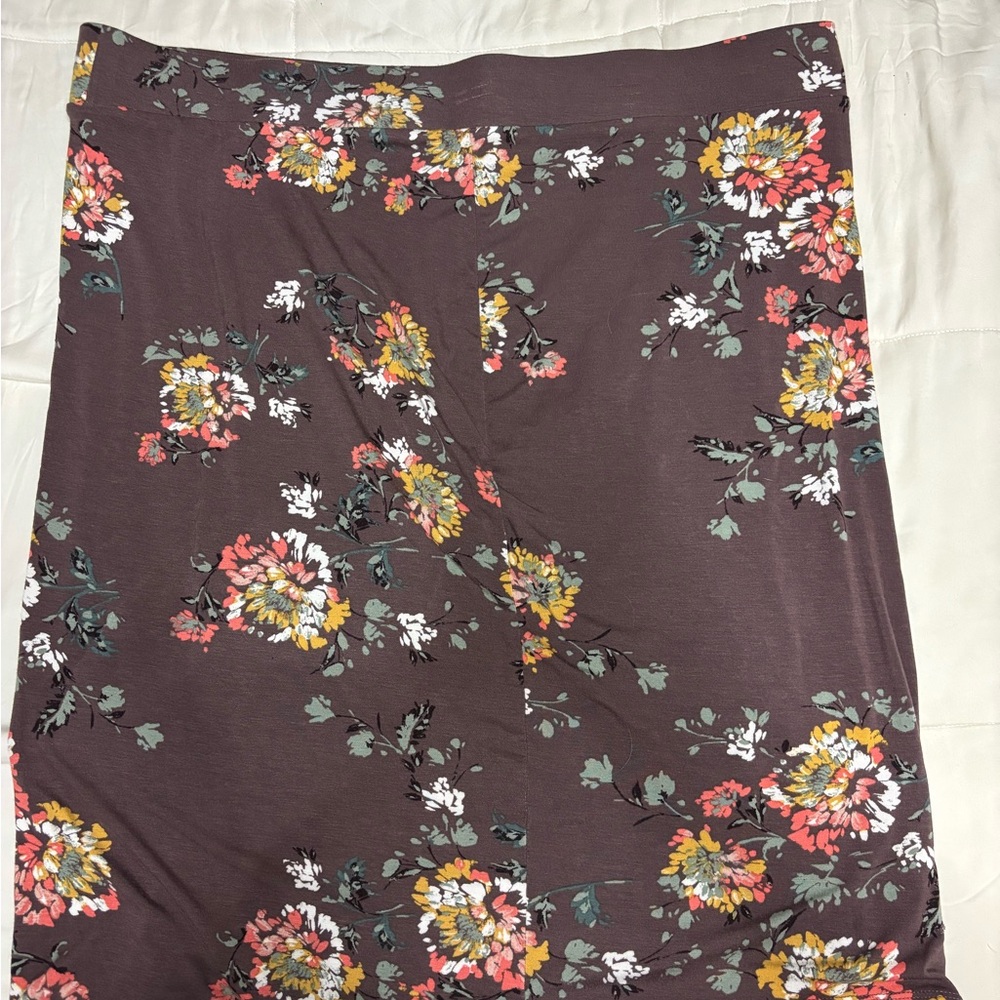 Maurices Brown Midi Pencil Skirt for Casual Resort Wear